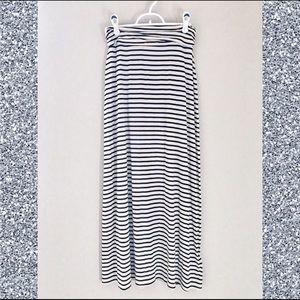 J Crew striped maxi skirt